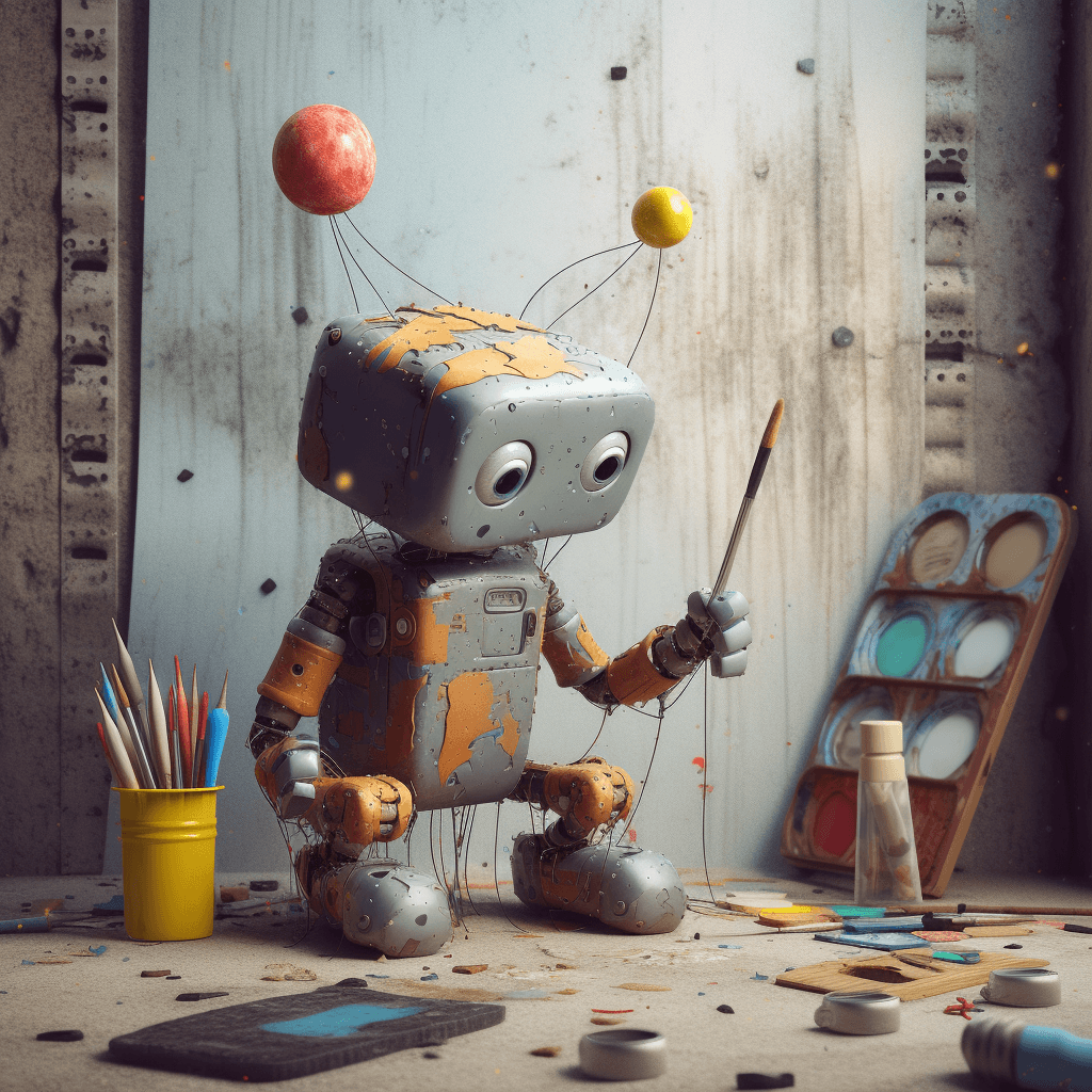 Robot painter image